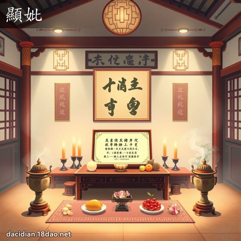 显妣 - 国语大辞典配图
