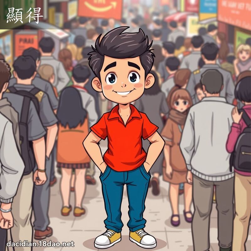 顯得 - 國語大辭典配圖