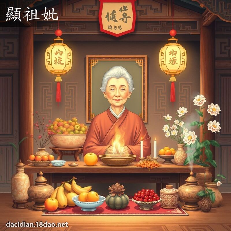 显祖妣 - 国语大辞典配图