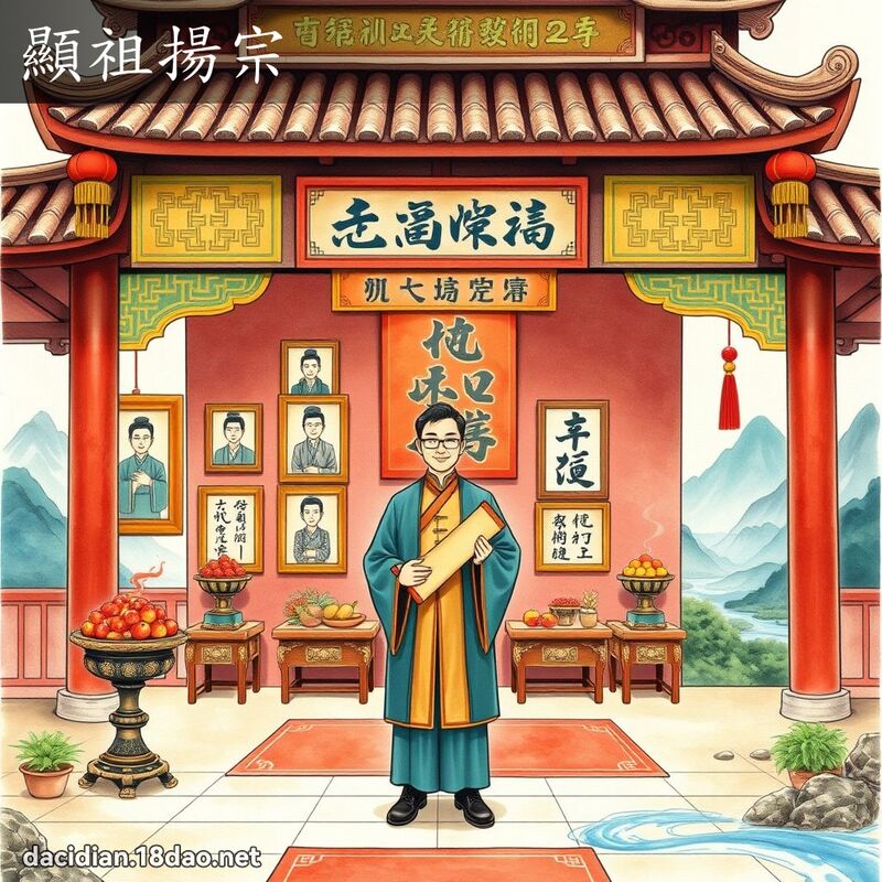 顯祖揚宗 - 國語大辭典配圖