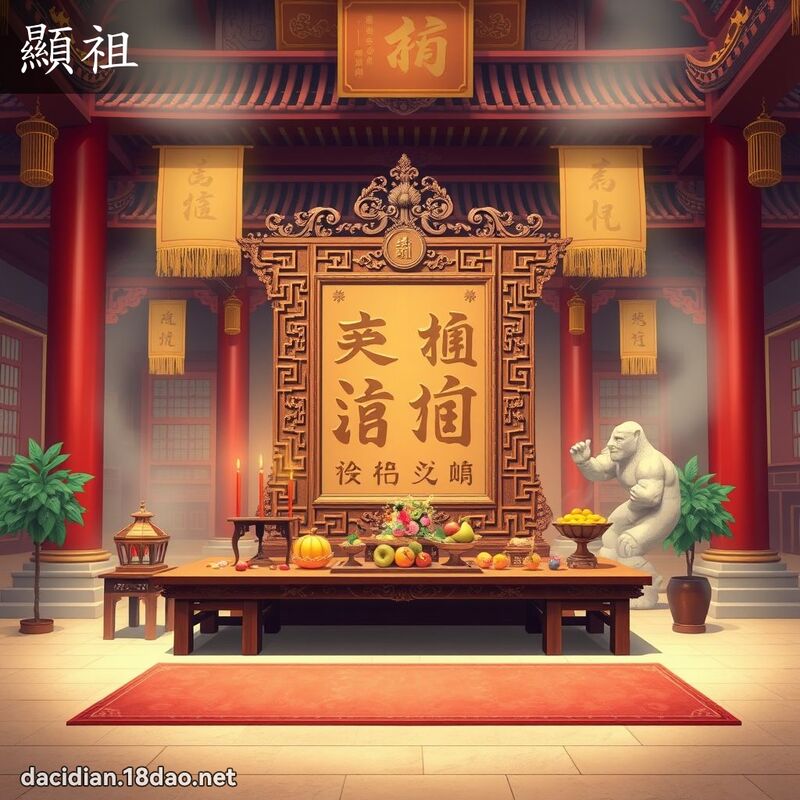 顯祖 - 國語大辭典配圖