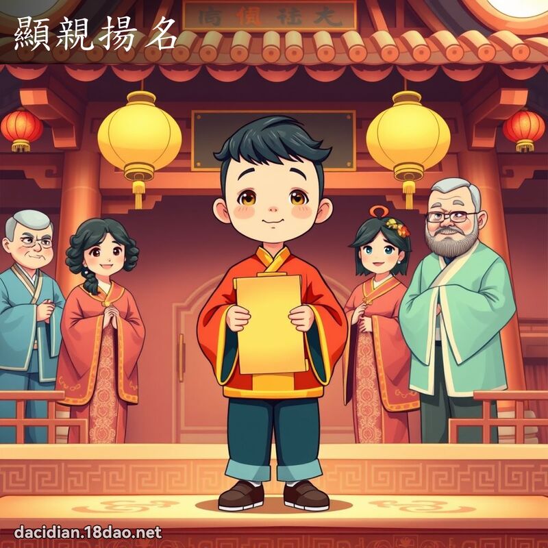 顯親揚名 - 國語大辭典配圖