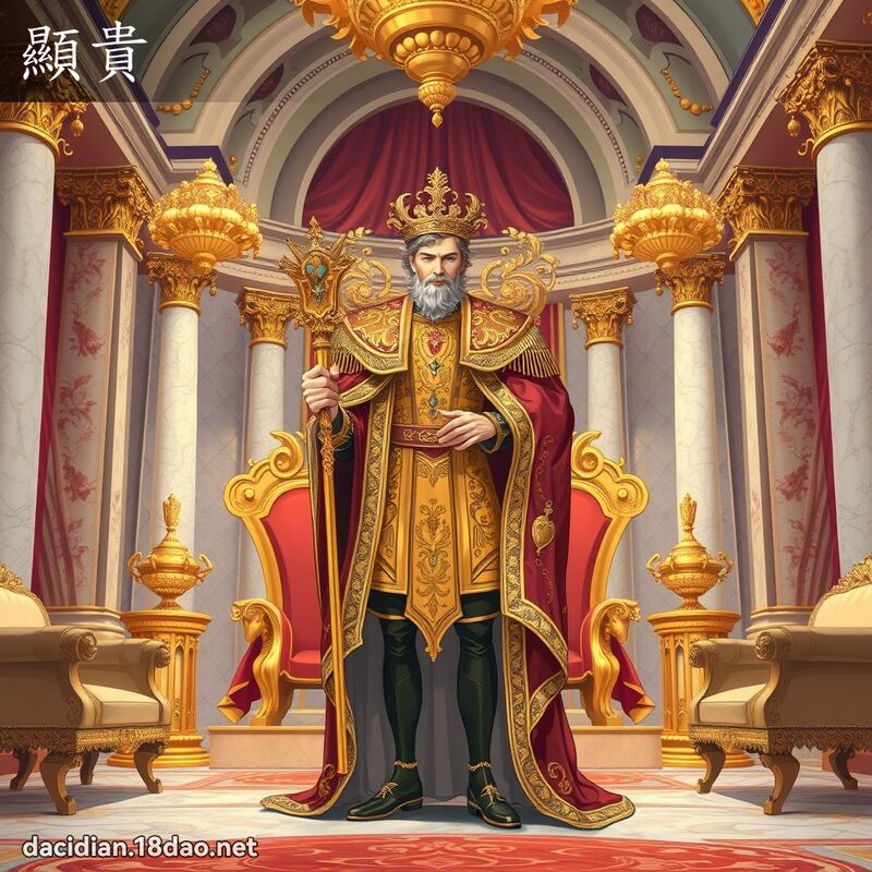 顯貴 - 國語大辭典配圖