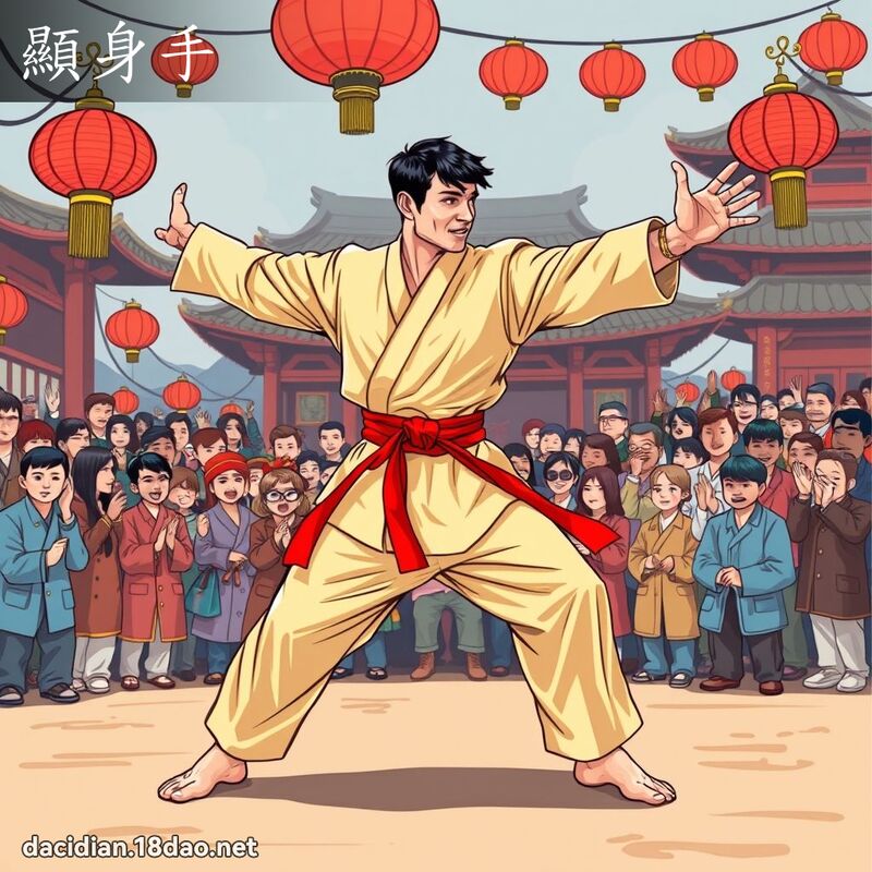 顯身手 - 國語大辭典配圖