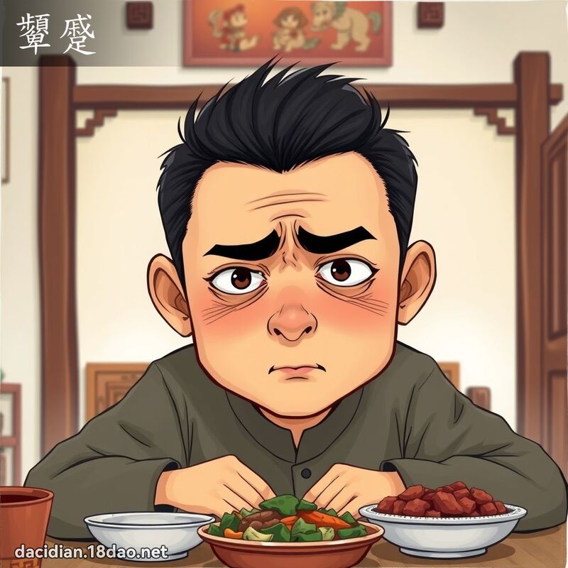 顰蹙 - 國語大辭典配圖