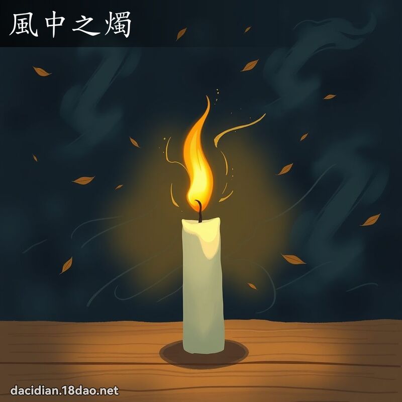 风中之烛 - 国语大辞典配图