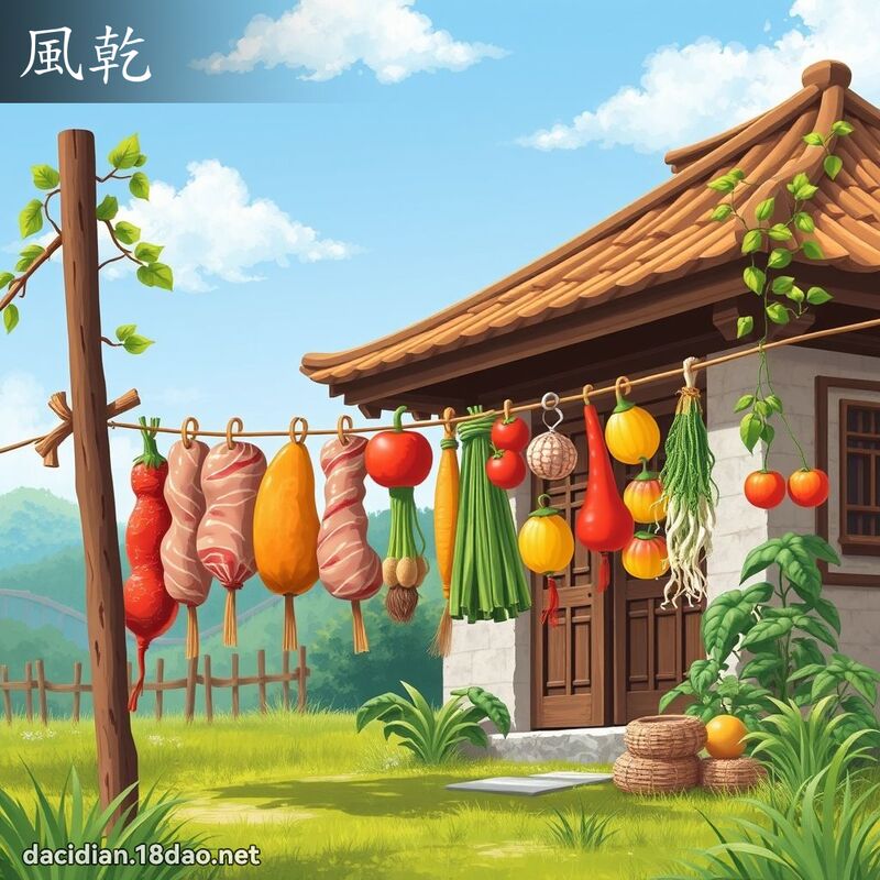 风干 - 国语大辞典配图