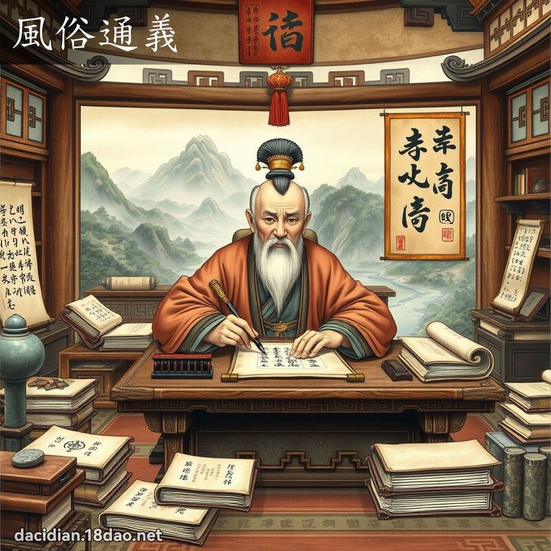 风俗通义 - 国语大辞典配图