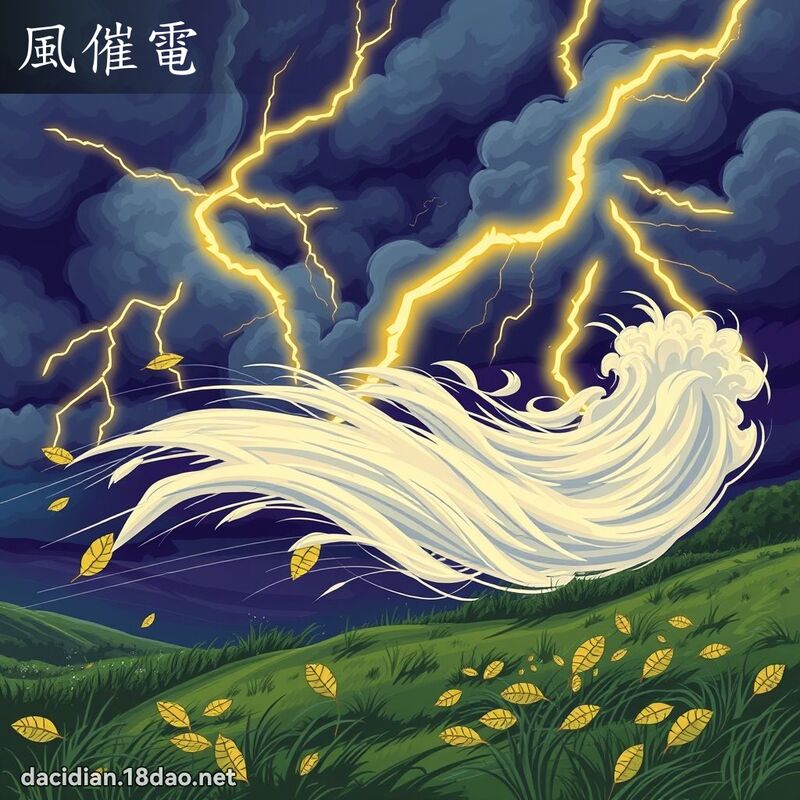 風催電 - 國語大辭典配圖