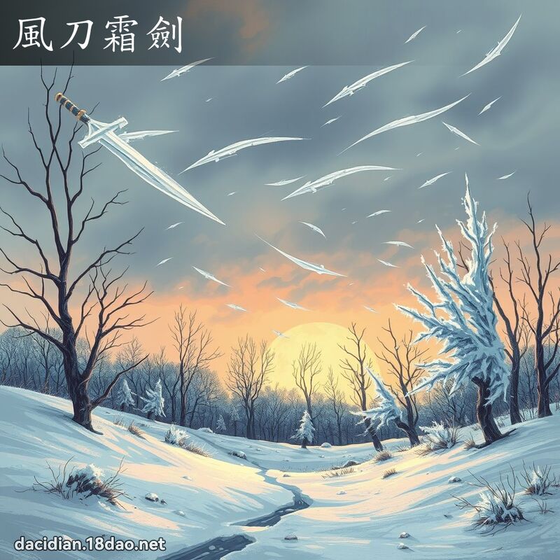 風刀霜劍 - 國語大辭典配圖