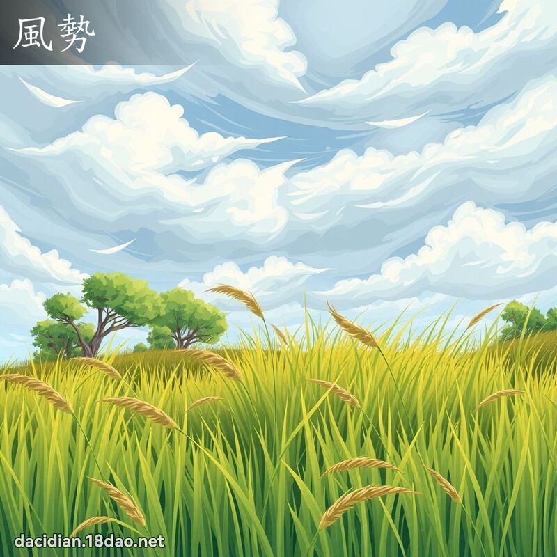 風勢 - 國語大辭典配圖