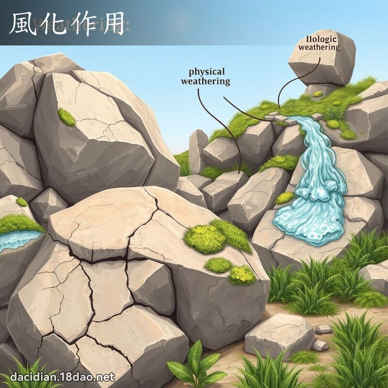 風化作用 - 國語大辭典配圖