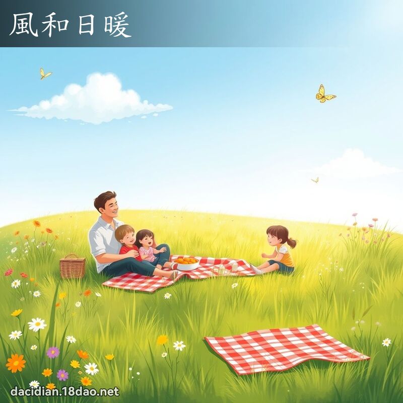 风和日暖 - 国语大辞典配图