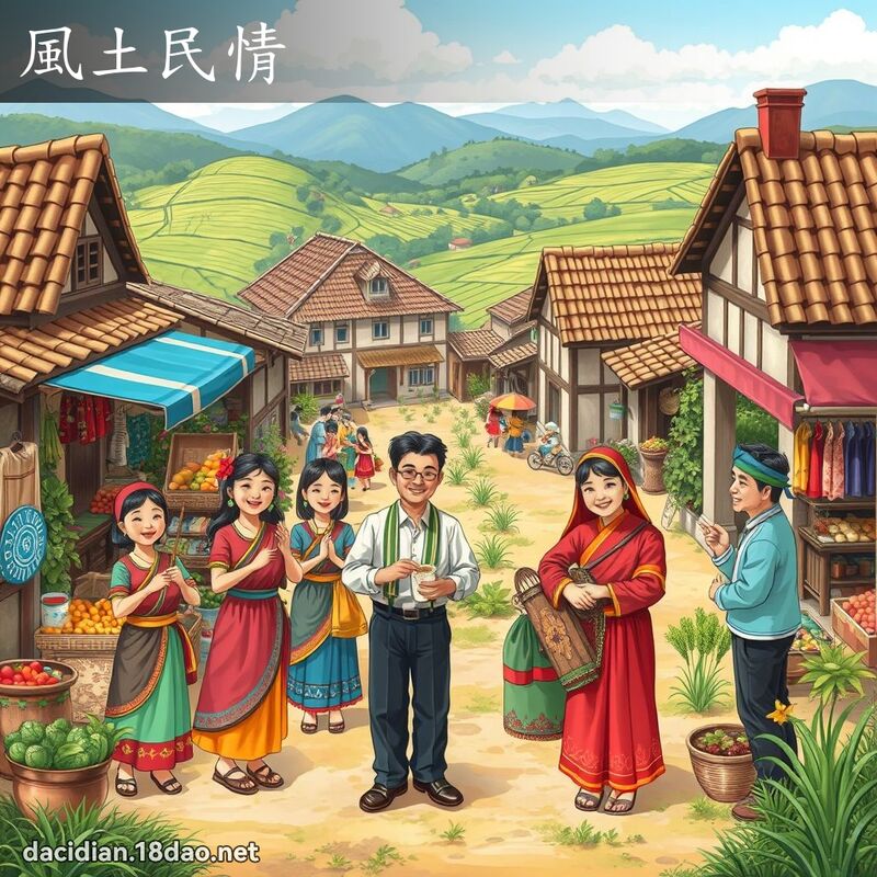 风土民情 - 国语大辞典配图