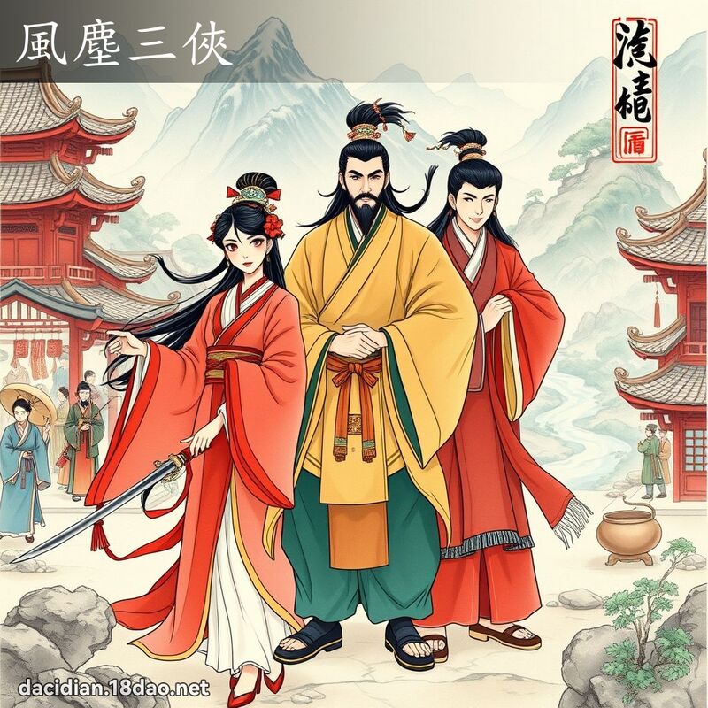 风尘三侠 - 国语大辞典配图