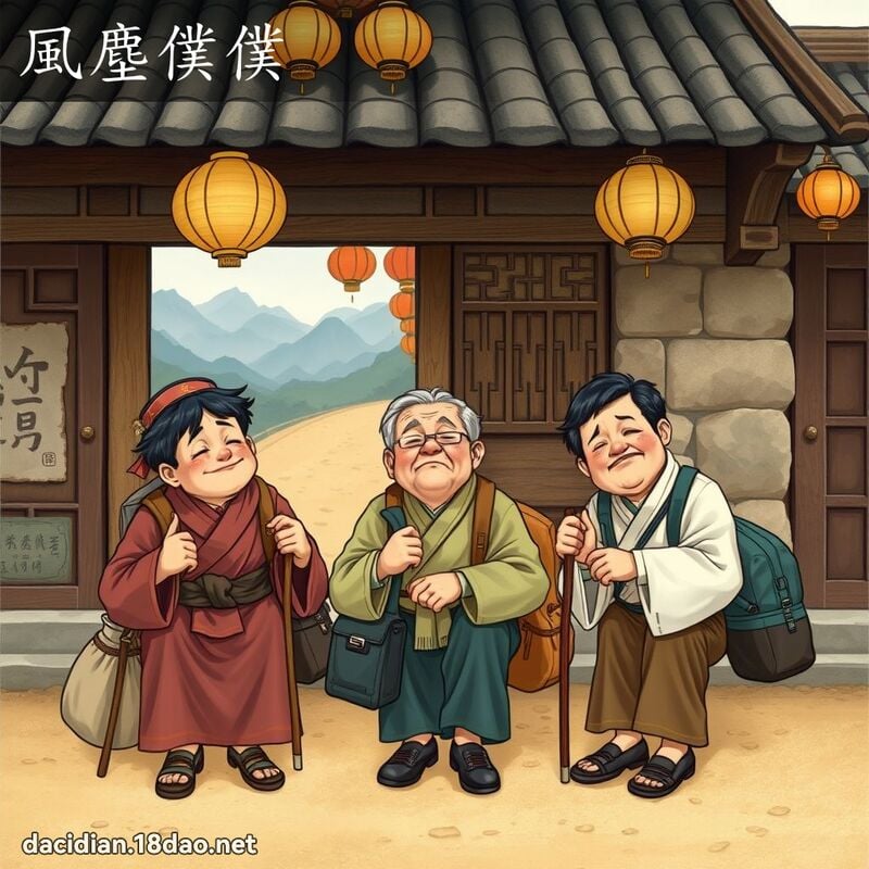 风尘仆仆 - 国语大辞典配图