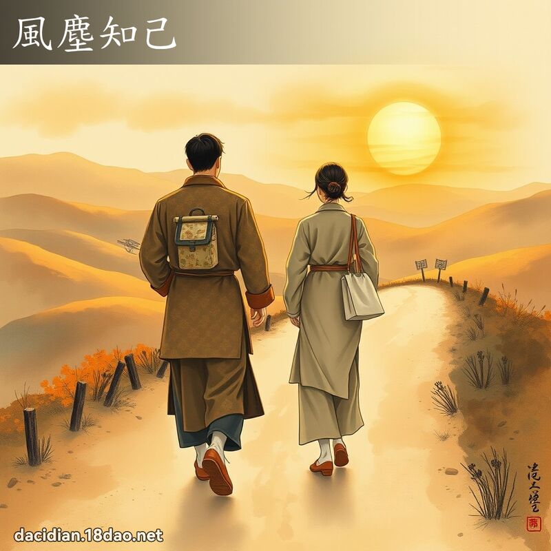 风尘知己 - 国语大辞典配图
