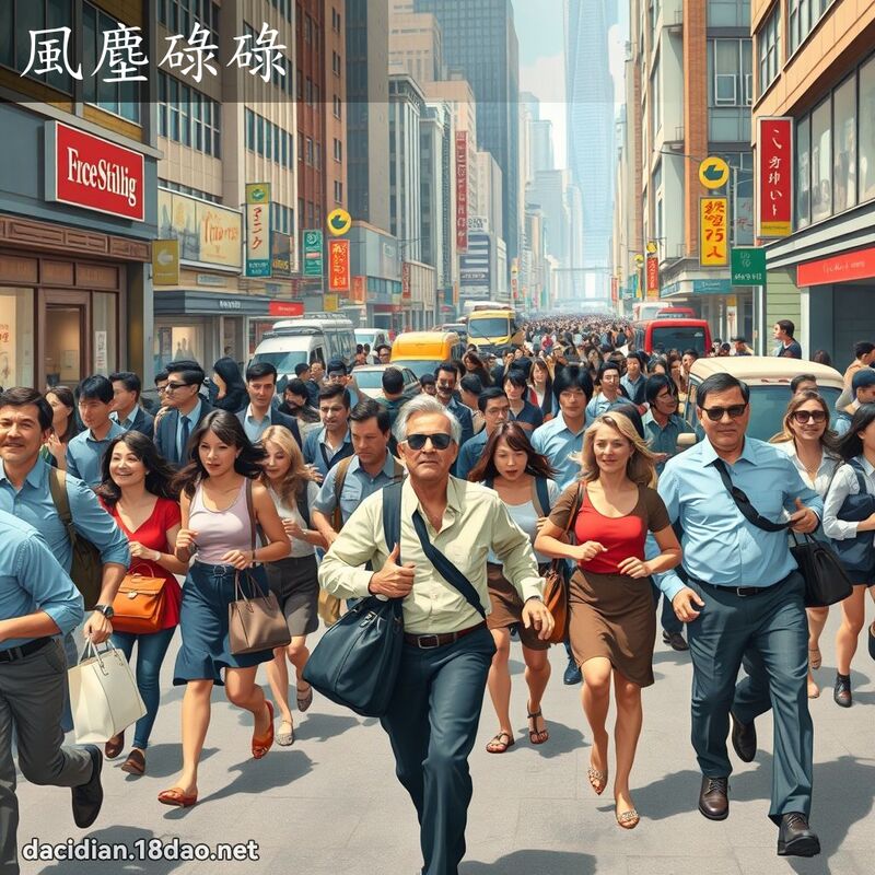 風塵碌碌 - 國語大辭典配圖