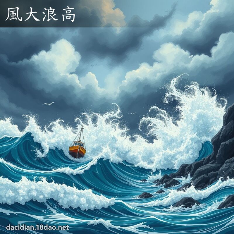 風大浪高 - 國語大辭典配圖