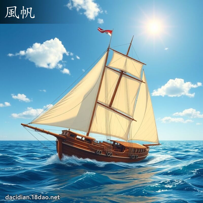 风帆 - 国语大辞典配图