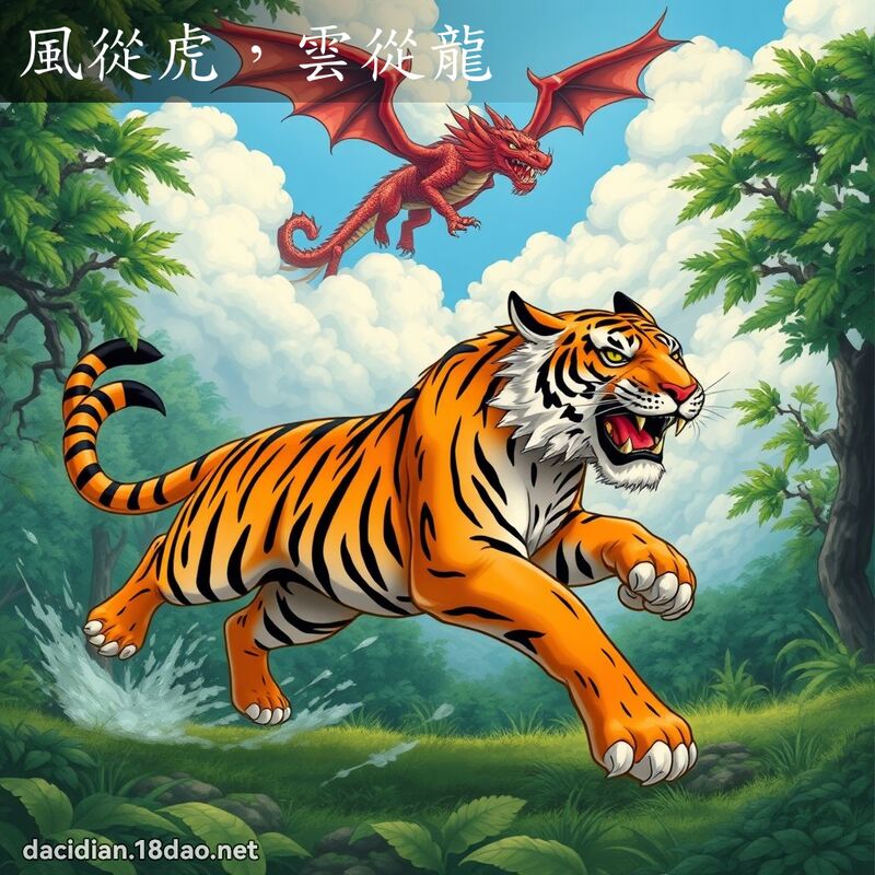 风从虎，云从龙 - 国语大辞典配图