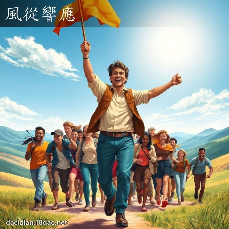 风从响应 - 国语大辞典配图