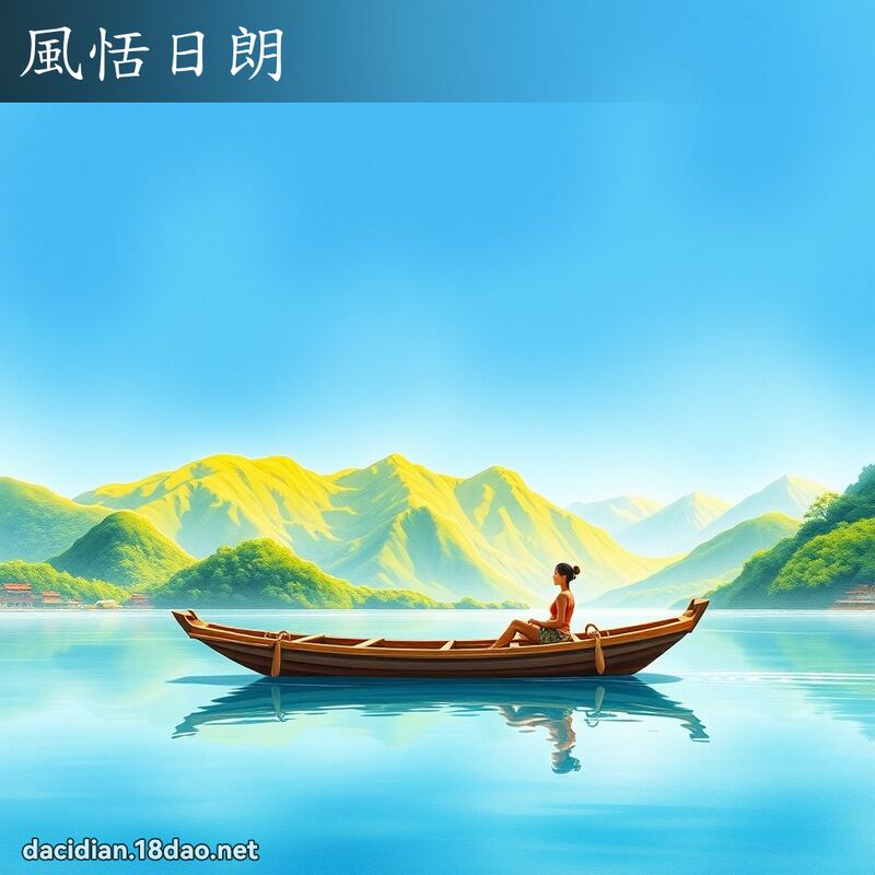風恬日朗 - 國語大辭典配圖