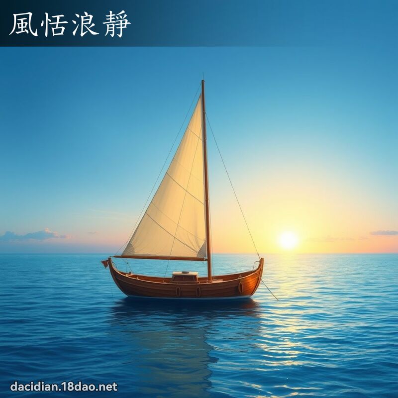风恬浪静 - 国语大辞典配图