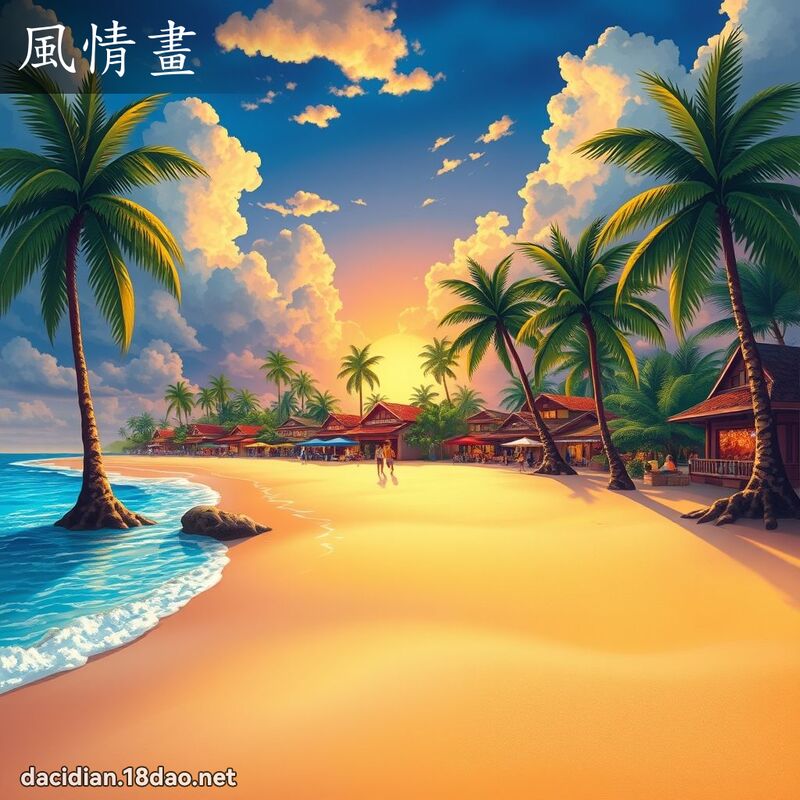風情畫 - 國語大辭典配圖