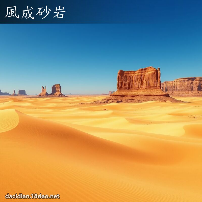风成砂岩 - 国语大辞典配图