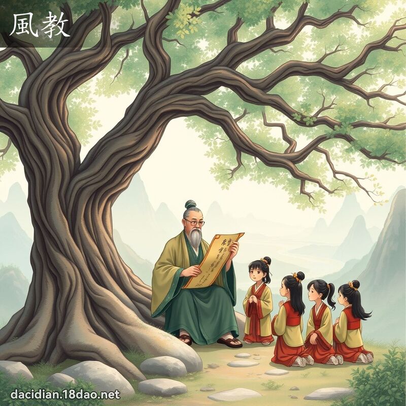 風教 - 國語大辭典配圖