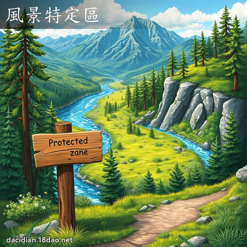 风景特定区 - 国语大辞典配图
