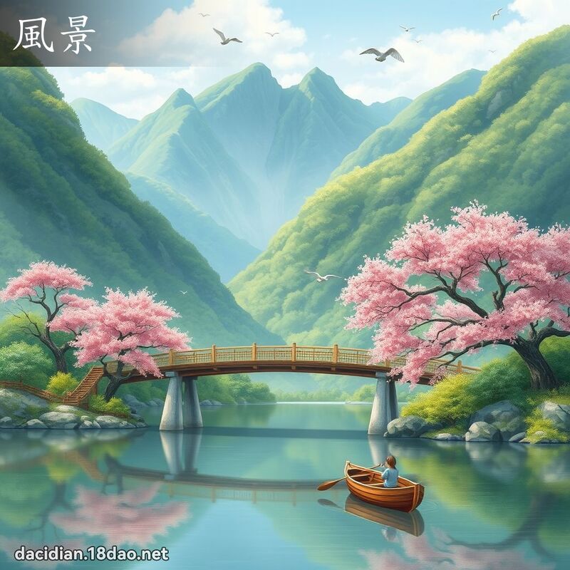 風景 - 國語大辭典配圖
