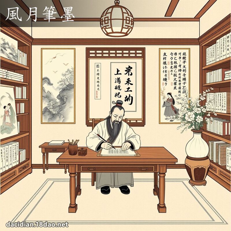 风月笔墨 - 国语大辞典配图