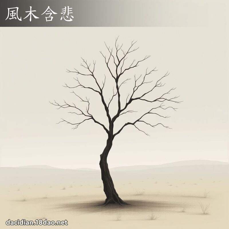 風木含悲 - 國語大辭典配圖