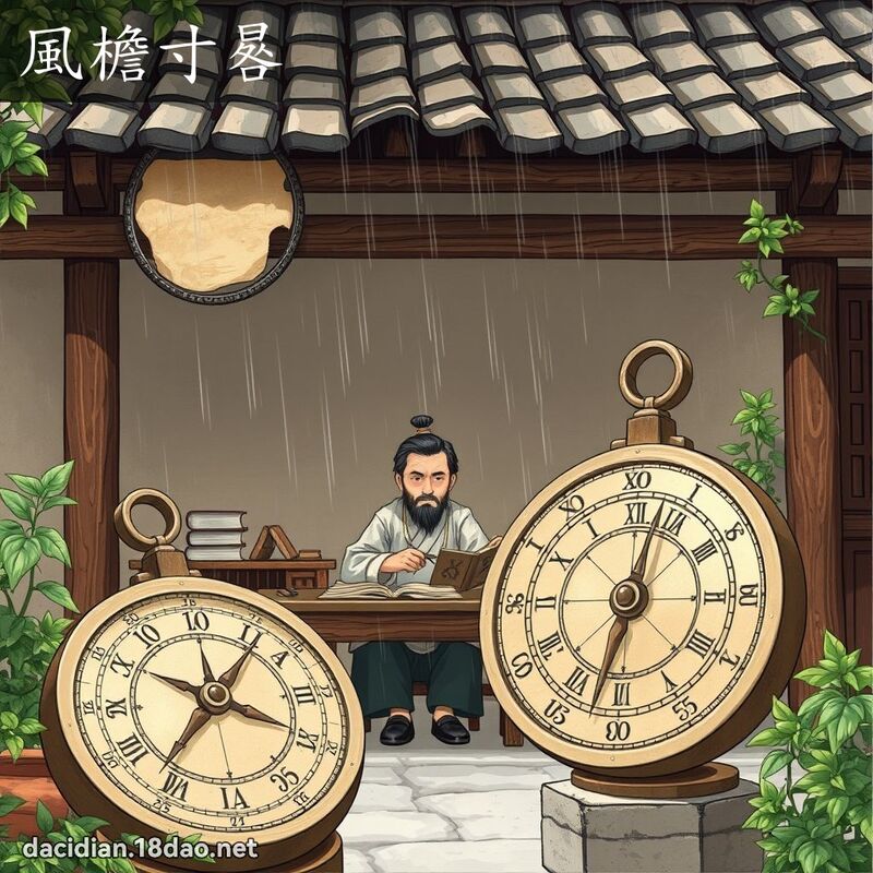 風檐寸晷 - 國語大辭典配圖
