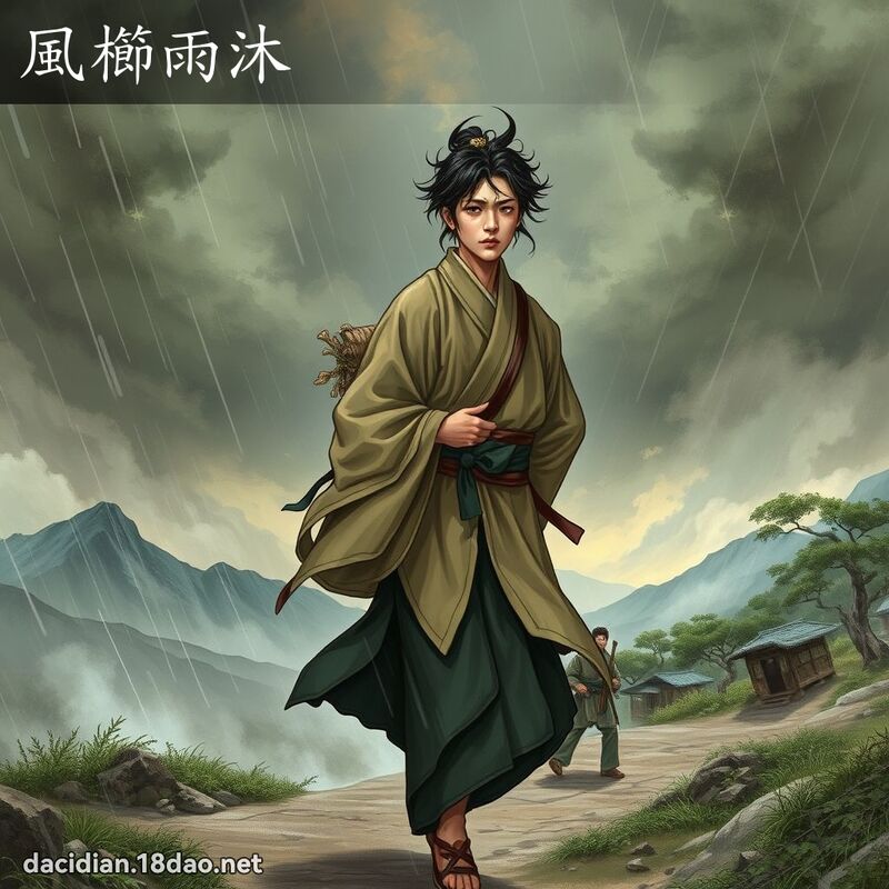 风櫛雨沐 - 国语大辞典配图
