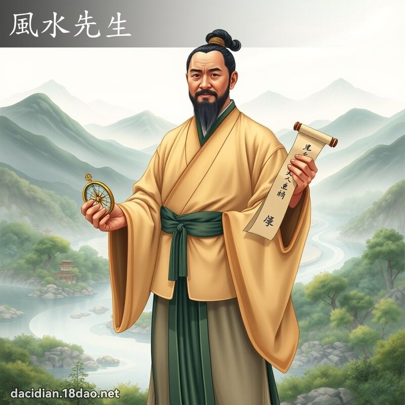 风水先生 - 国语大辞典配图