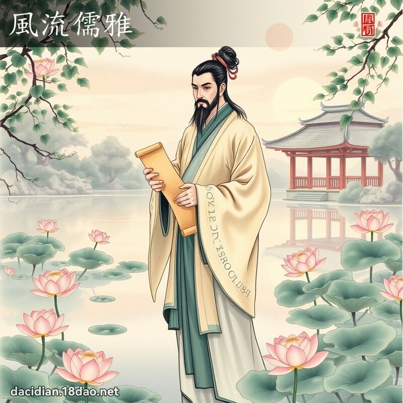 风流儒雅 - 国语大辞典配图