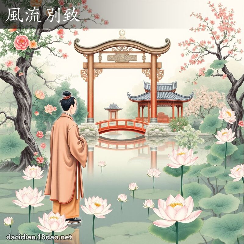 風流別致 - 國語大辭典配圖
