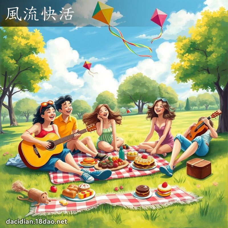风流快活 - 国语大辞典配图