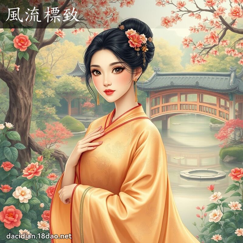 風流標致 - 國語大辭典配圖