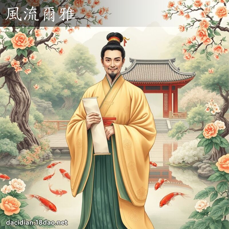 風流爾雅 - 國語大辭典配圖