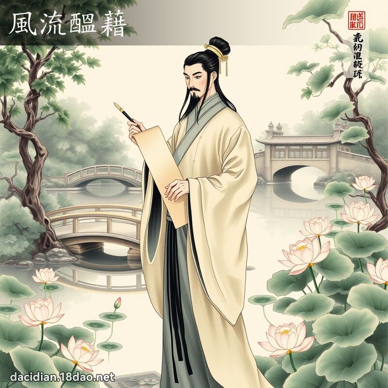 風流醞藉 - 國語大辭典配圖