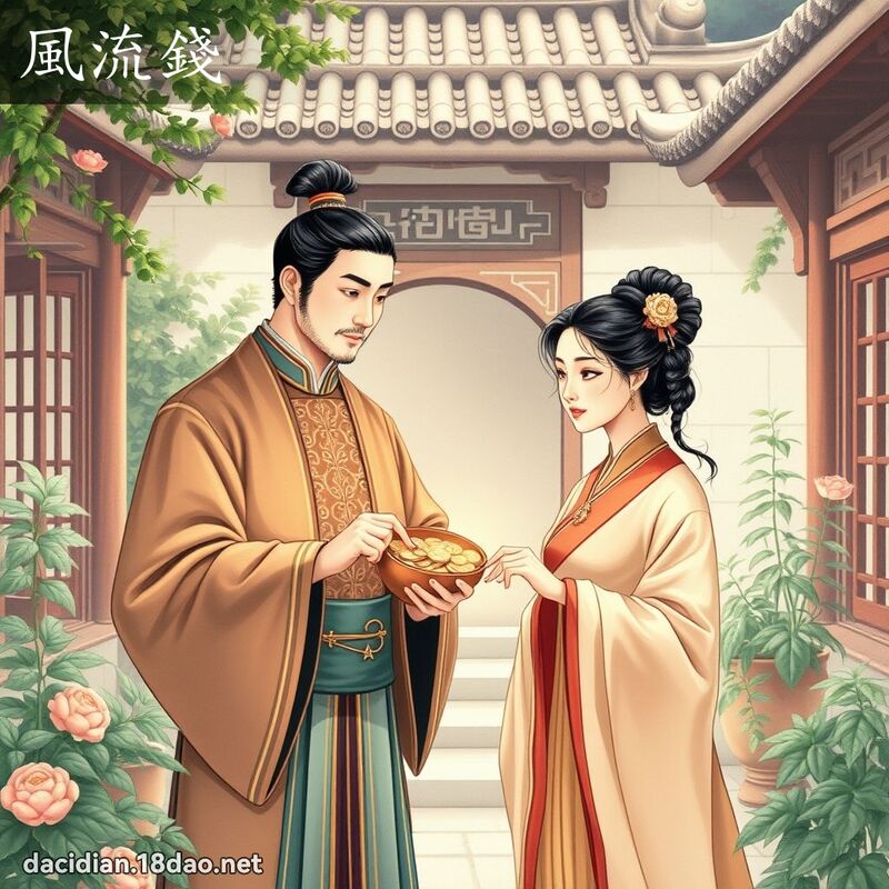 風流錢 - 國語大辭典配圖