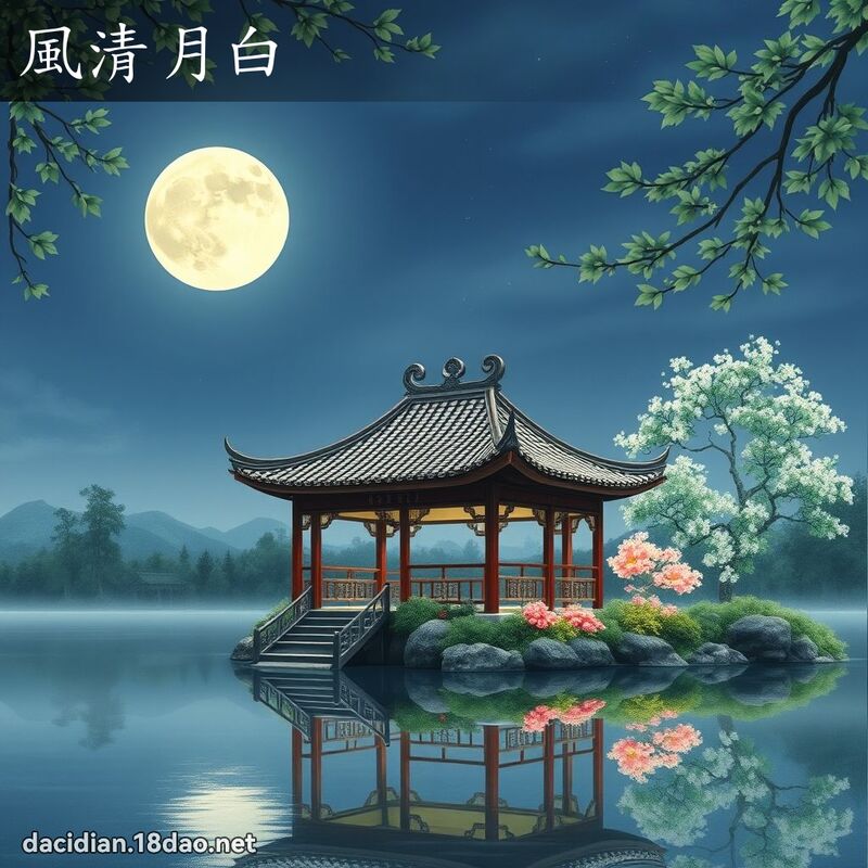 风清月白 - 国语大辞典配图