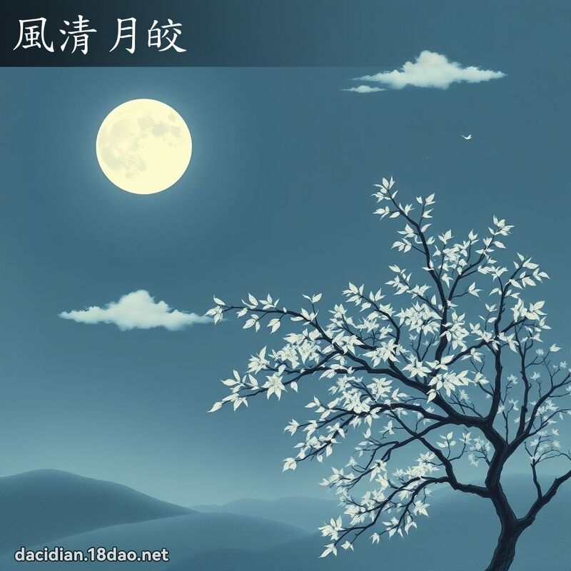 风清月皎 - 国语大辞典配图