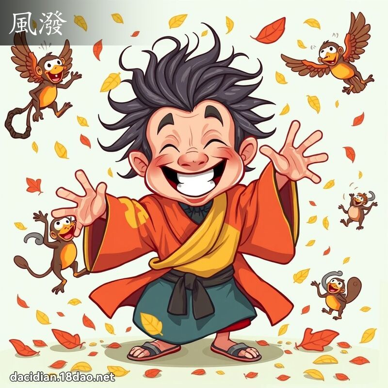 風潑 - 國語大辭典配圖