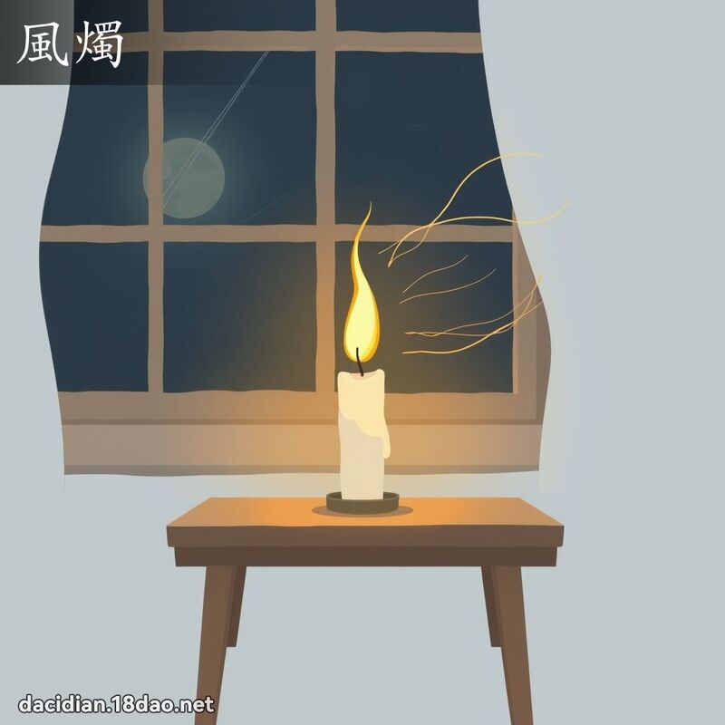 風燭 - 國語大辭典配圖