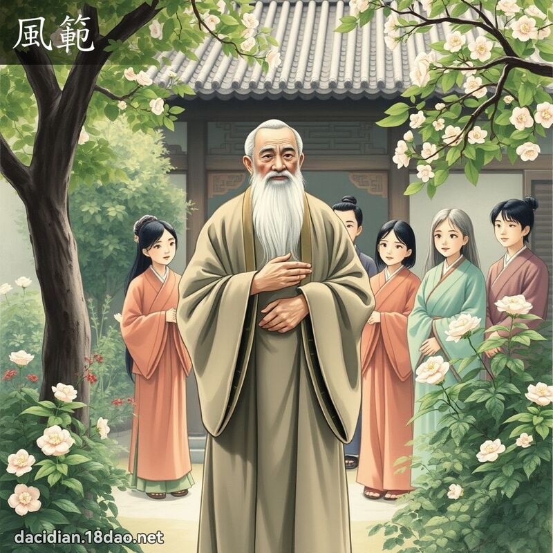 风范 - 国语大辞典配图